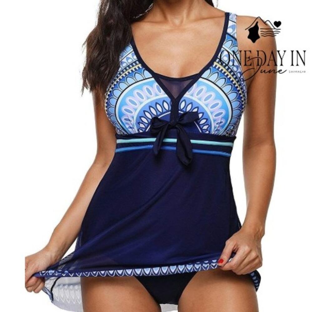 Charmo Mesh Overlay One Piece Swimsuit Size XXL